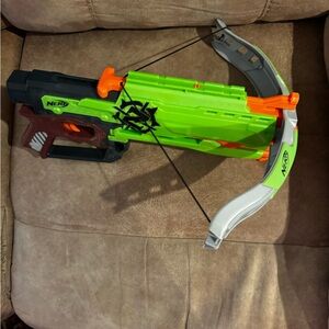 Nerf Zombie Strike Crossfire Crossbow Soft Dart Gun Blaster Bow Retired Works